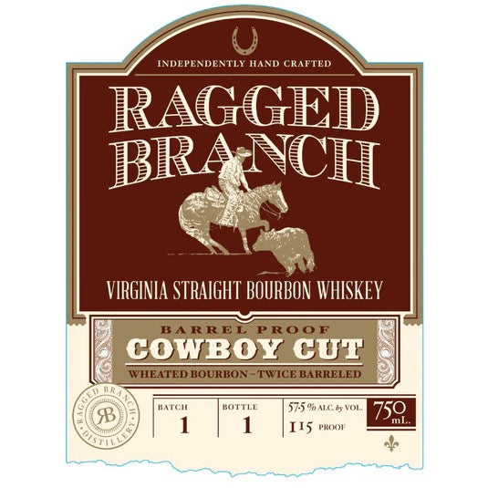 Ragged Branch Cowboy Cut Bourbon Whiskey 750ML A