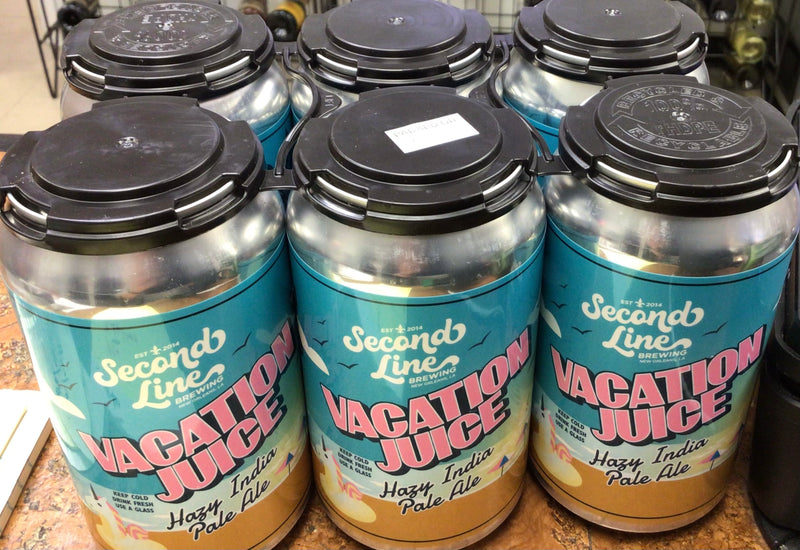 Second Line Vacation Juice Hazy IPA 6PK 12OZ C