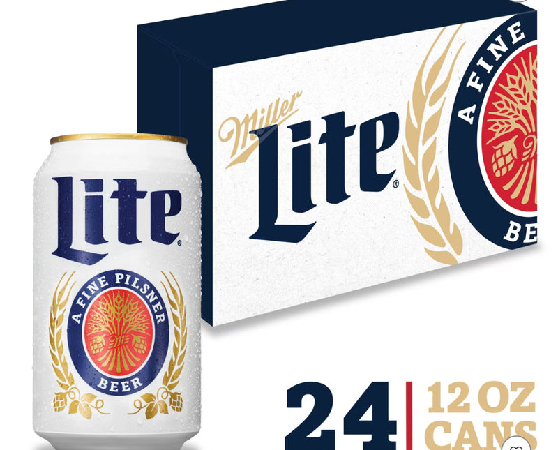 Miller Lite, 24 pk, 12 OZ Cans  C
