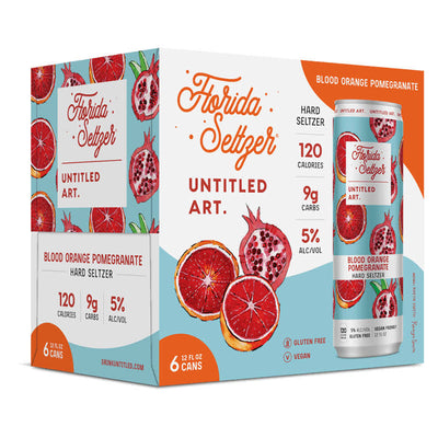 Untitled Art Florida Seltzer Blood Orange Pomegranate Hard Seltzer 6PK 12OZ I