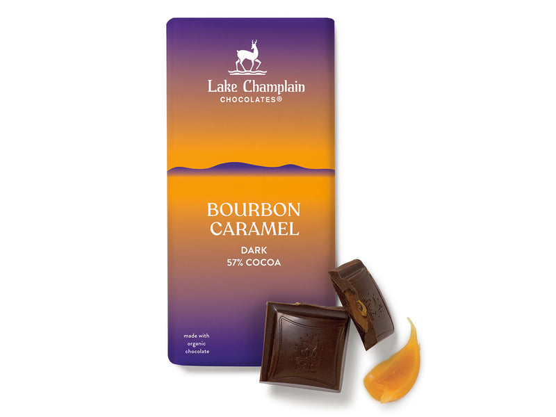 Lake Champlain Bourbon Caramel Organic Bar 3.25OZ