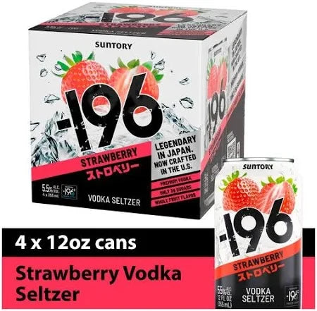 196 Vodka Strawberry 12oz G