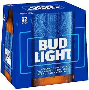 Bud Light Bottles 12PK 12OZ SE