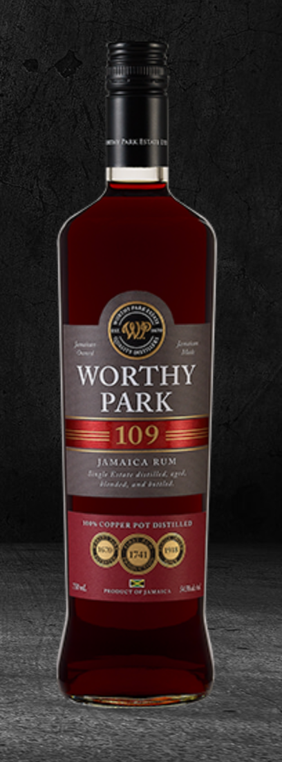 Worthy Park 109-proof Jamaica Pot-Still Rum 750ML R