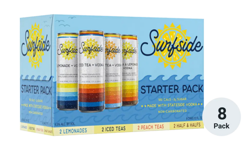 Surfside Tea/Lemonade Starter Pack 8PK 12OZ C