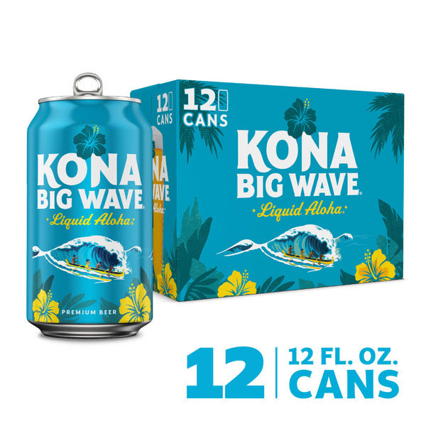 Kona Big Wave Golden Ale 12pk 12oz Cans SE