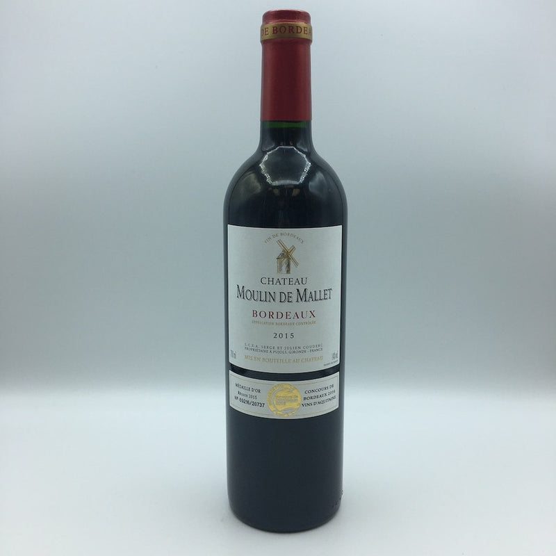 Chateau Moulin de Mallet Bordeaux 750ML Merlot/ Cab/Cab Franc FL